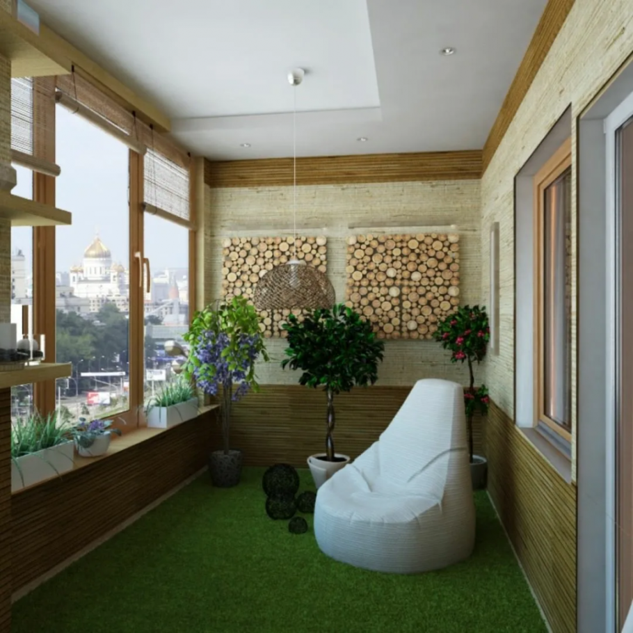 Внутренняя отделка балкона