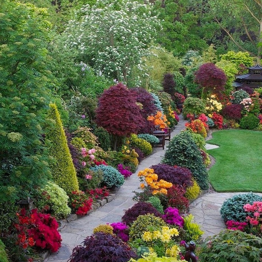 Клумбы на даче