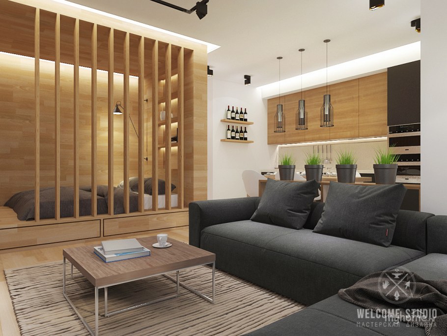 Перегородка из реек