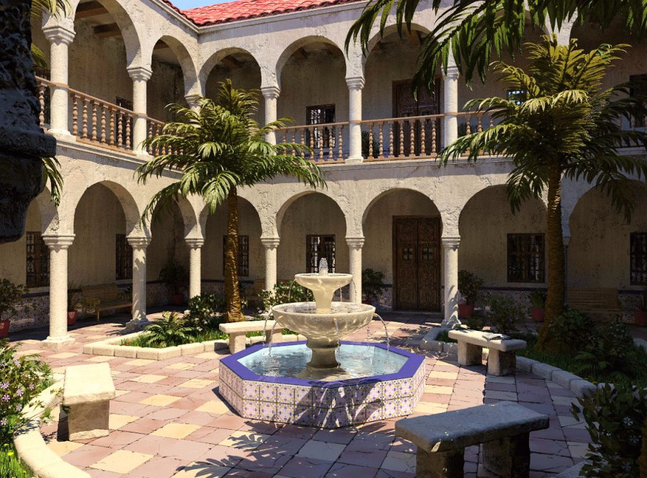 Патио в средиземноморском стиле