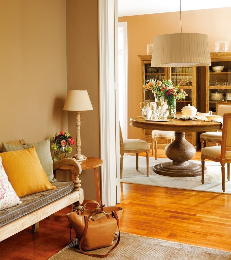 Интерьер в теплых тонах