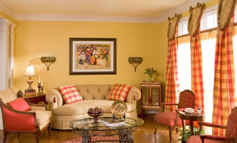 Интерьер в теплых тонах