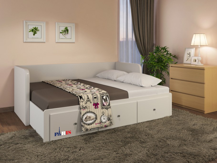 Диван Джуниор 2 клюква