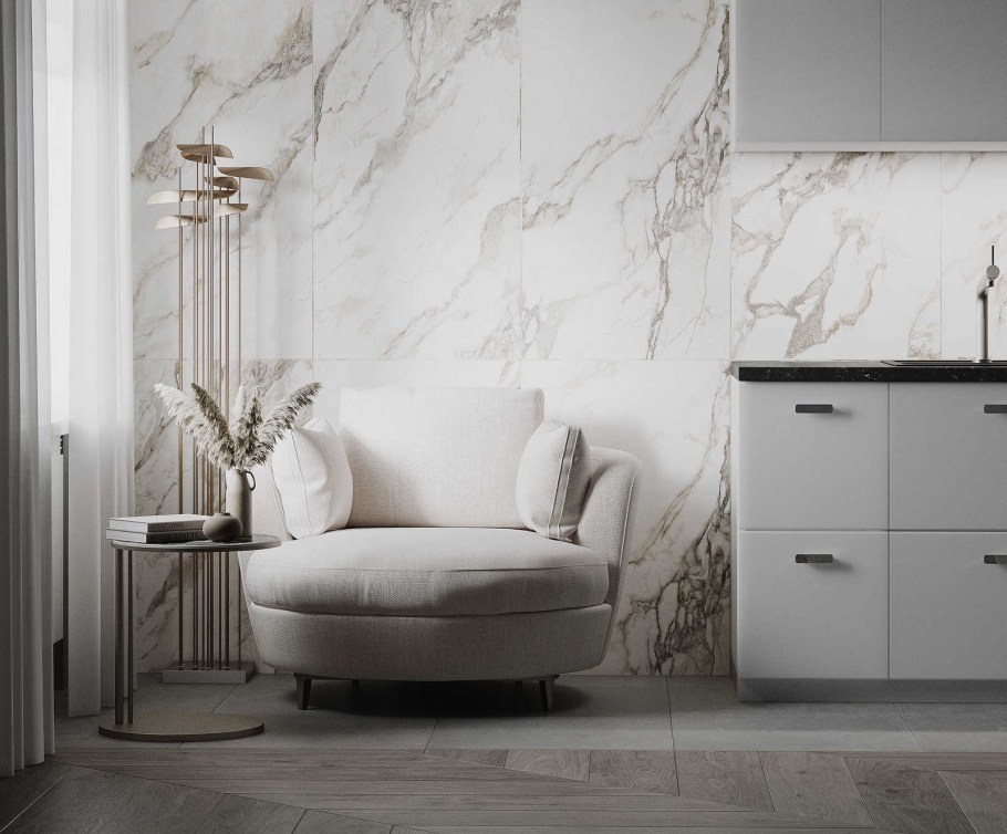 Керамогранит Xlight Premium Calacatta Green Silk