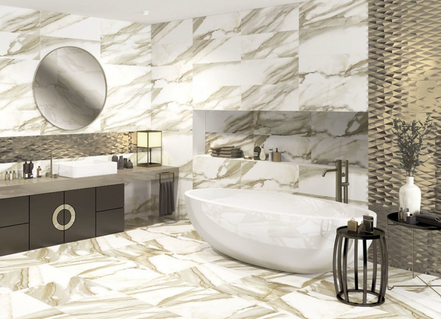 Керамогранит Calacatta Bronz Sugar Effect 60x60 от Decovita