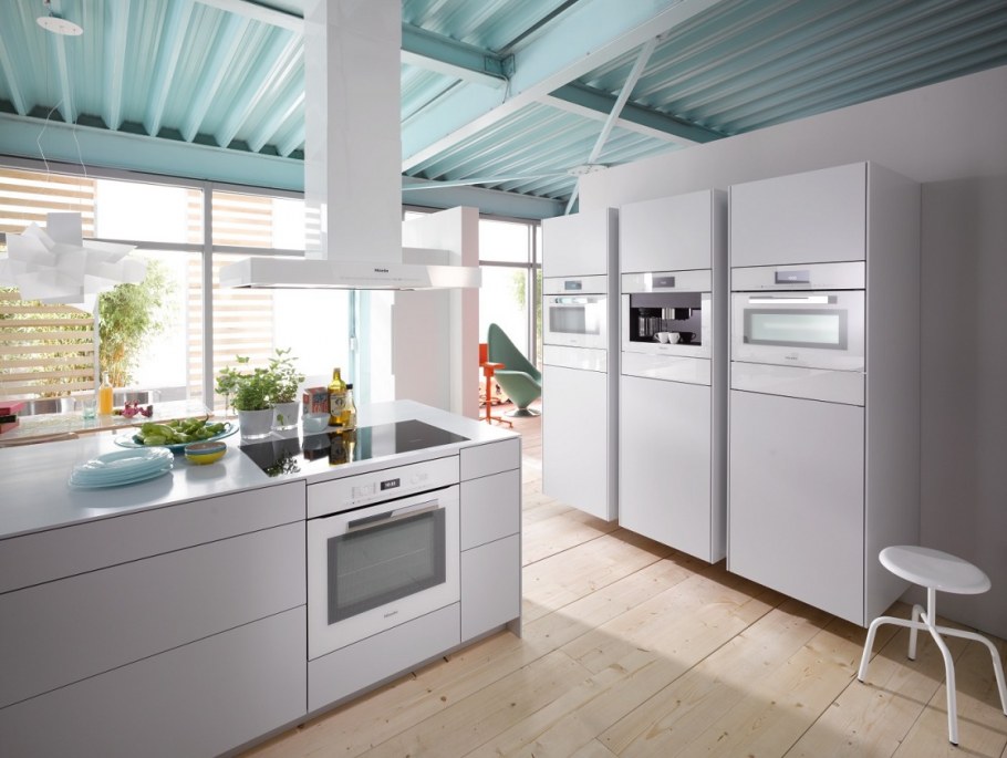 Кухня икеа белая с холодильником