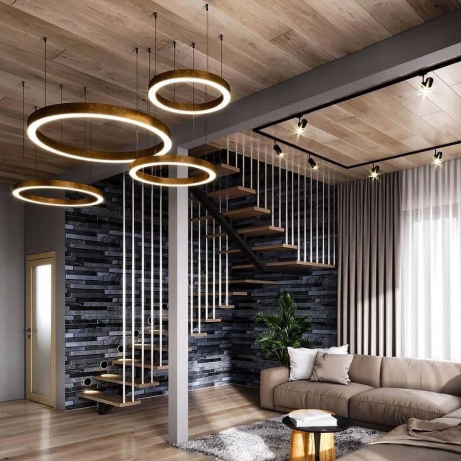 Потолок в деревянном доме