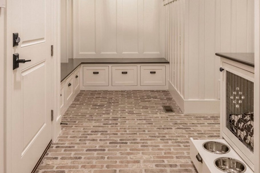 Плитка с линолеумом в коридоре