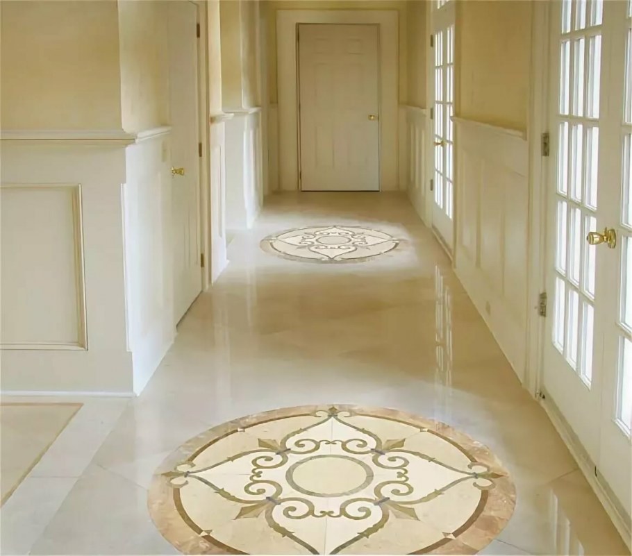 Панно из плитки на пол в прихожей