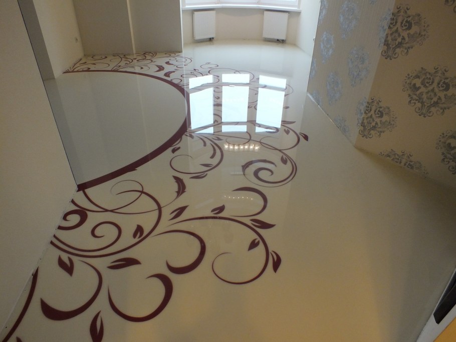 3d наливной пол в прихожую