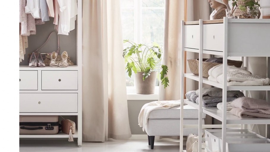 Открытый гардероб ЭЛВАРЛИ икеа