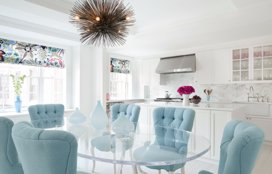 Кухня с бирюзовым акцентом