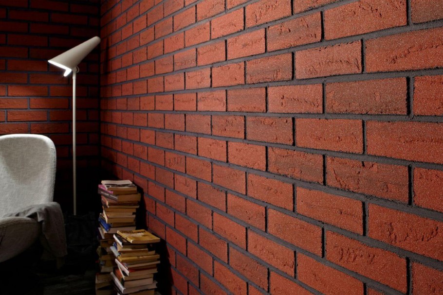 Гибкий кирпич в интерьере