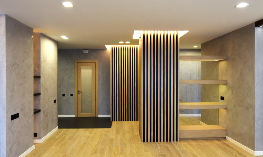 Перегородка в комнату для зонирования вертикальная