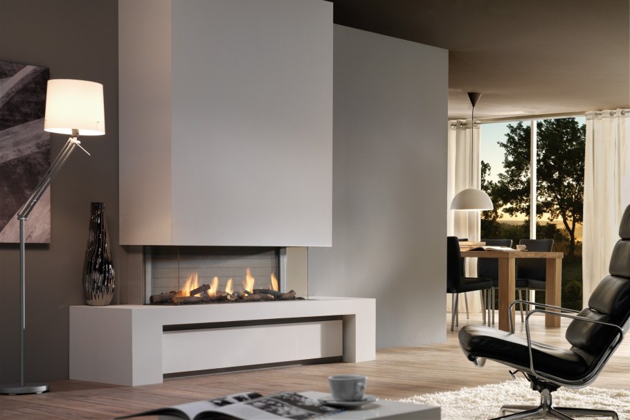 Газовый камин встраиваемый в стену