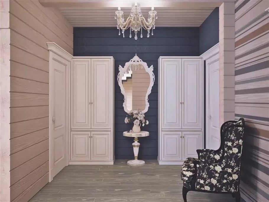 Вагонка в коридоре