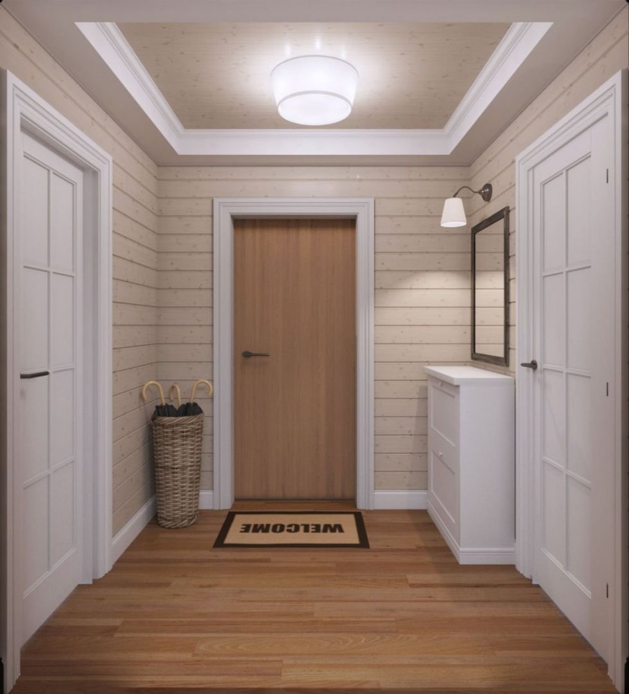 Белая вагонка в интерьере