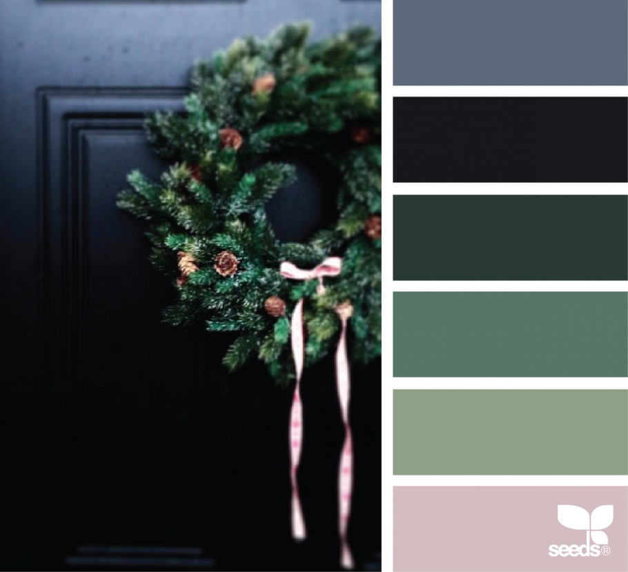 Сочетание цвета ель