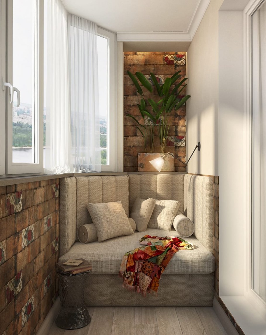 Балкон в стиле бохо