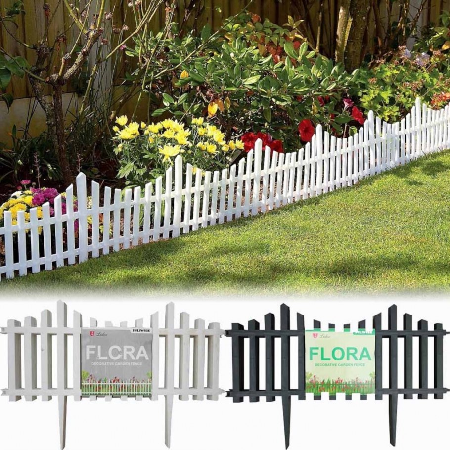 Деревянный заборчик для клумбы