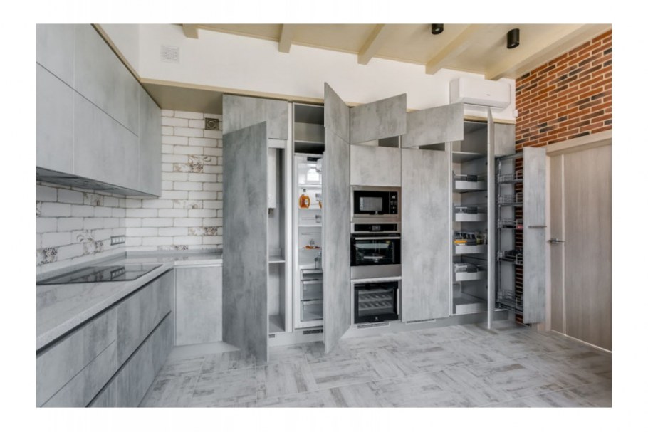 Кухня Эггер Чикаго бетон