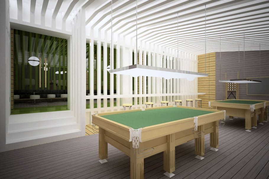 Интерьер бильярдного клуба