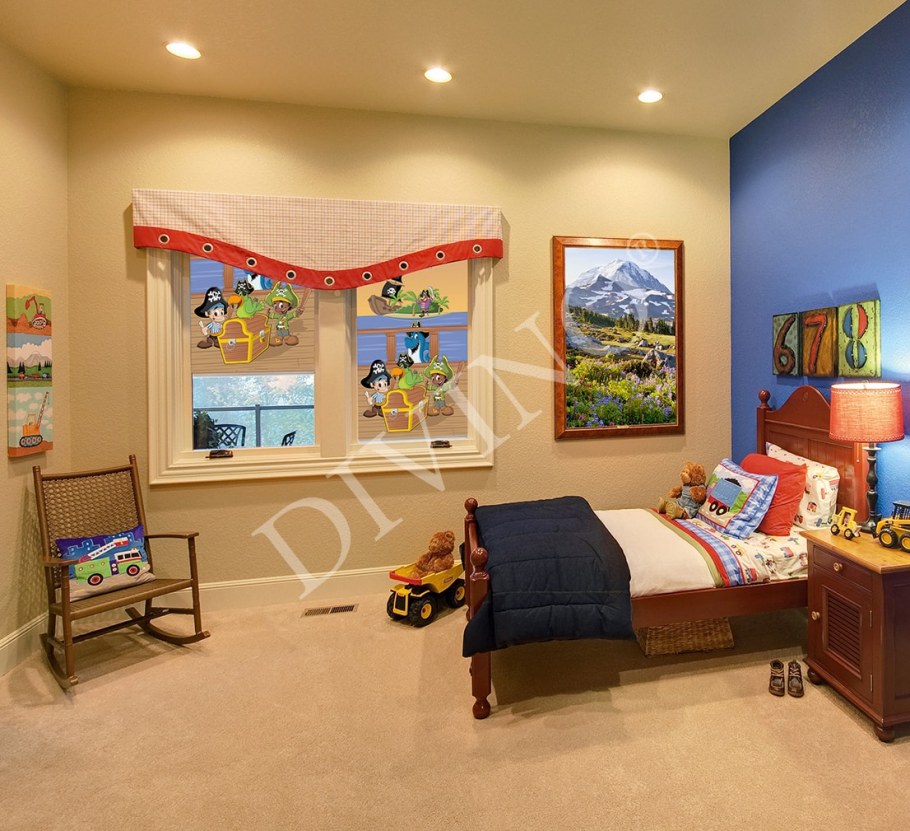 Окраска стен в детской комнате