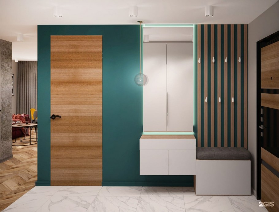 Бирюзовая прихожая