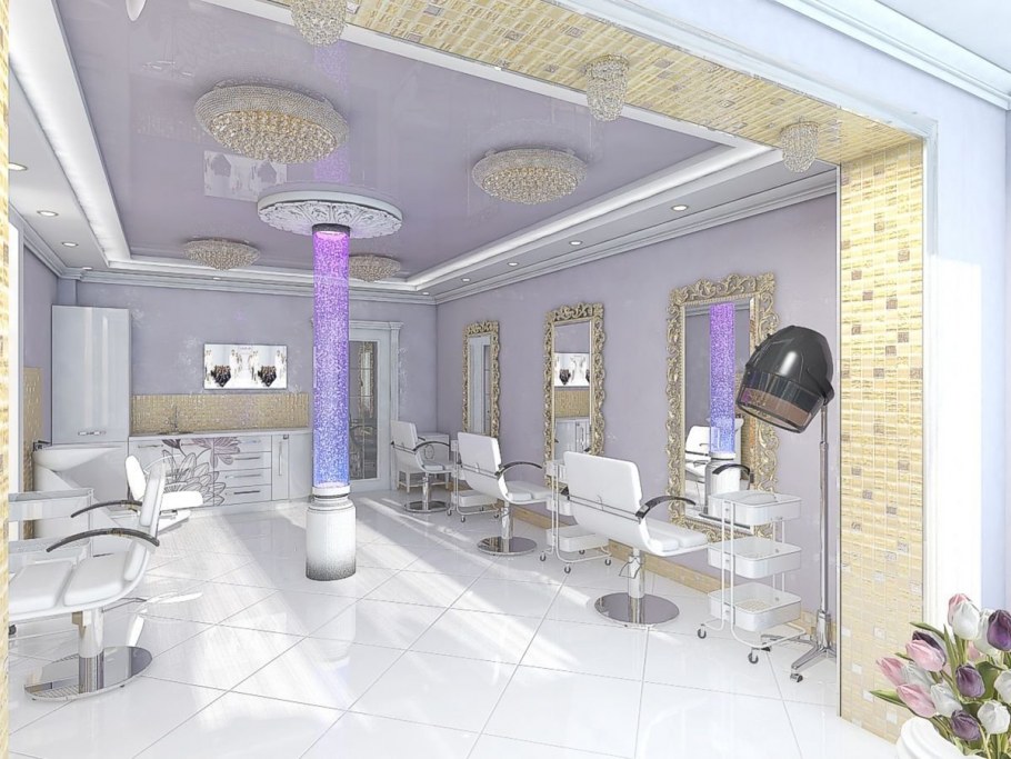 Стильный салон красоты интерьер