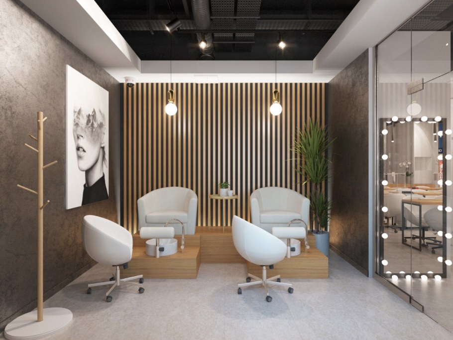 Парикмахерская в стиле ретро