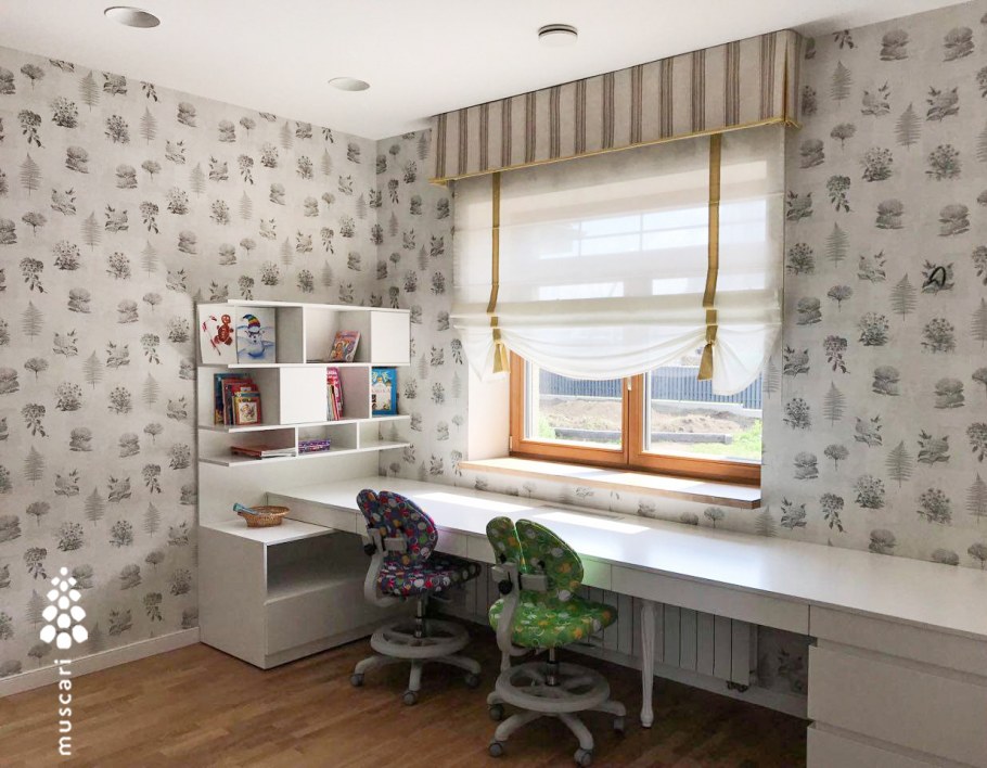 Римские шторы в детской комнате