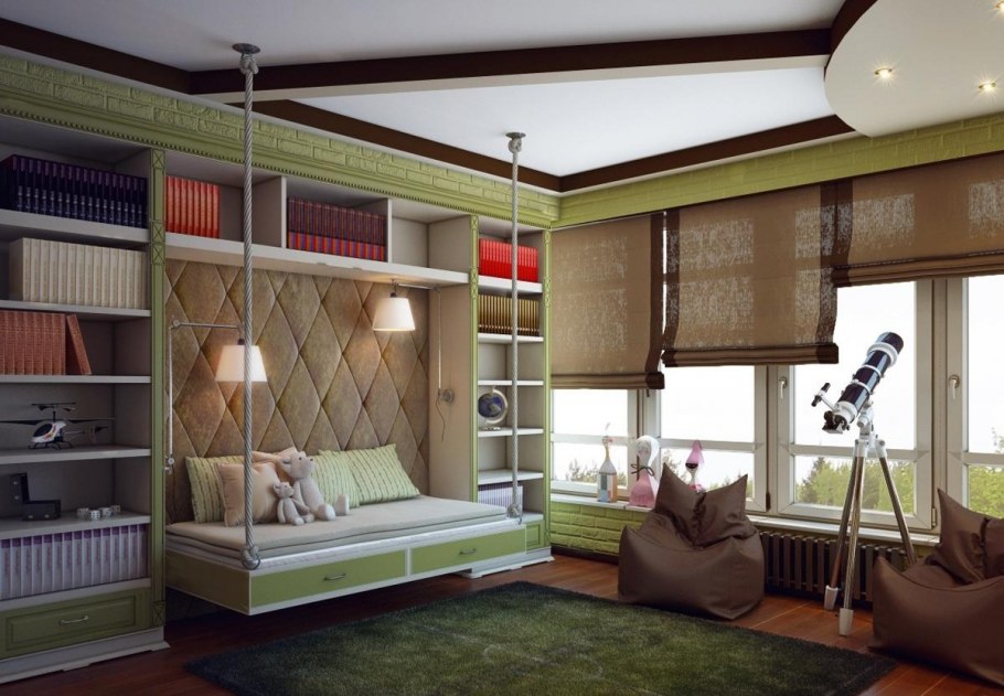 Римская штора в комнату мальчика