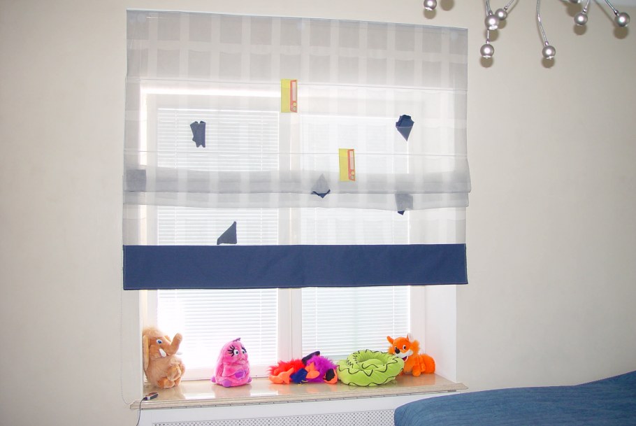 Римские шторы в спальню