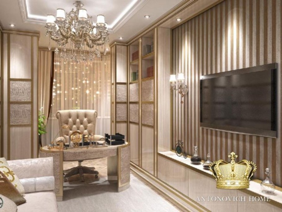 Чёрный потолок в интерьере