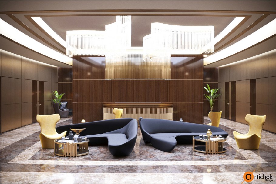 Холл-студия интерьер