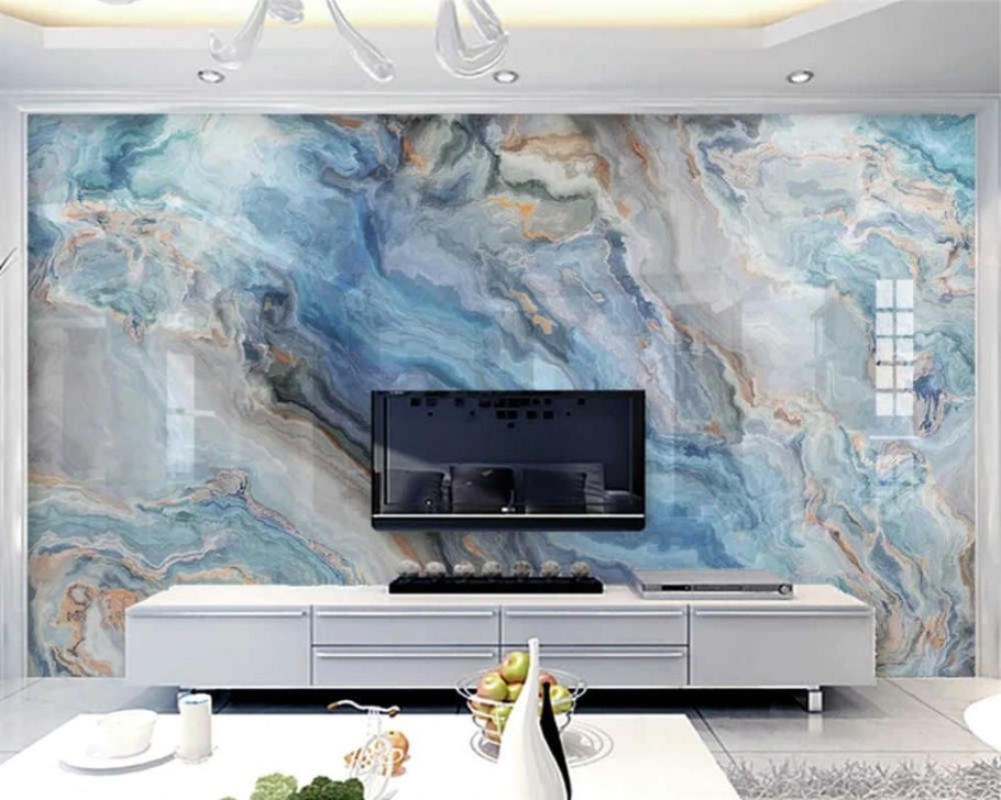 Фреска под мрамор в интерьере