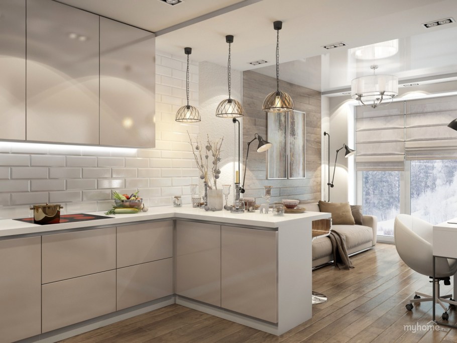 Кухня гостиная