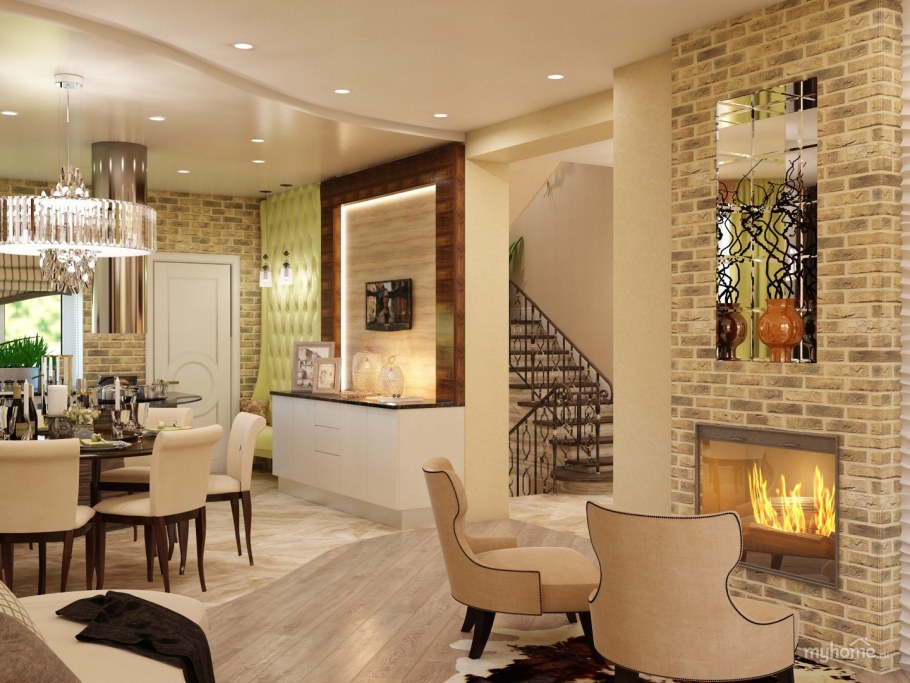 Визуализация интерьера кухни