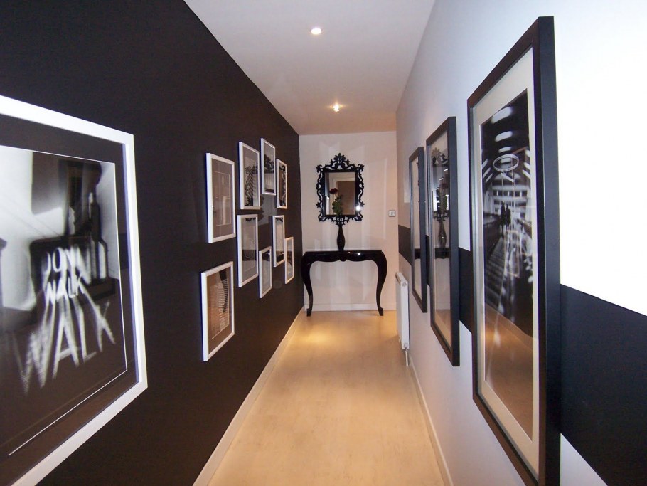 Узкая прихожая лофт