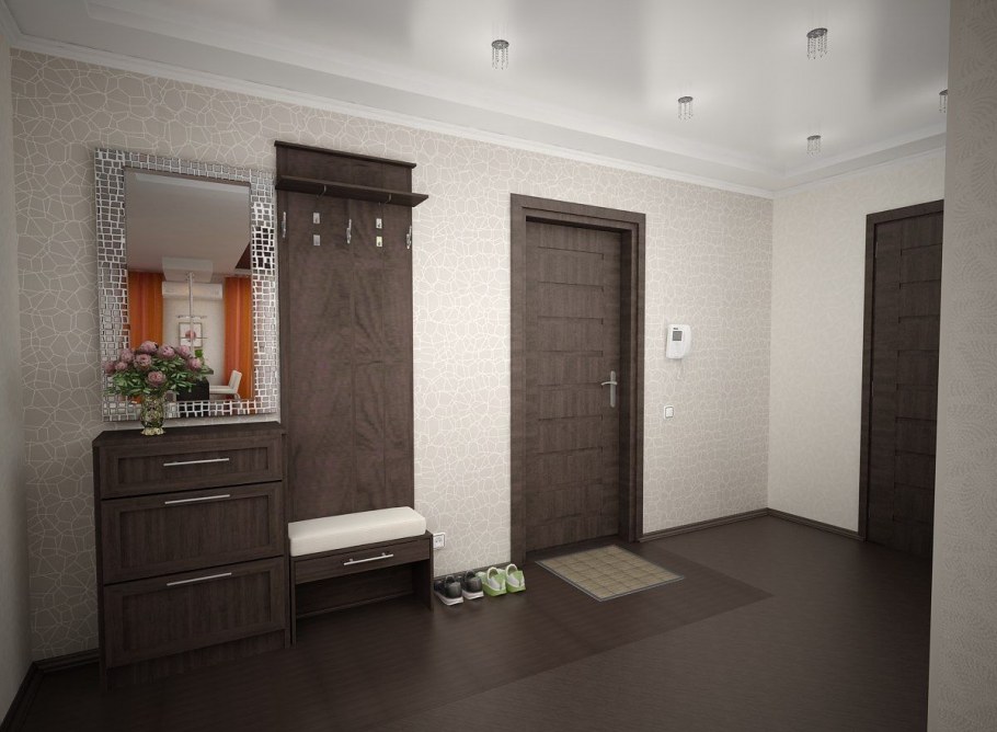 Межкомнатные двери капучино в интерьере