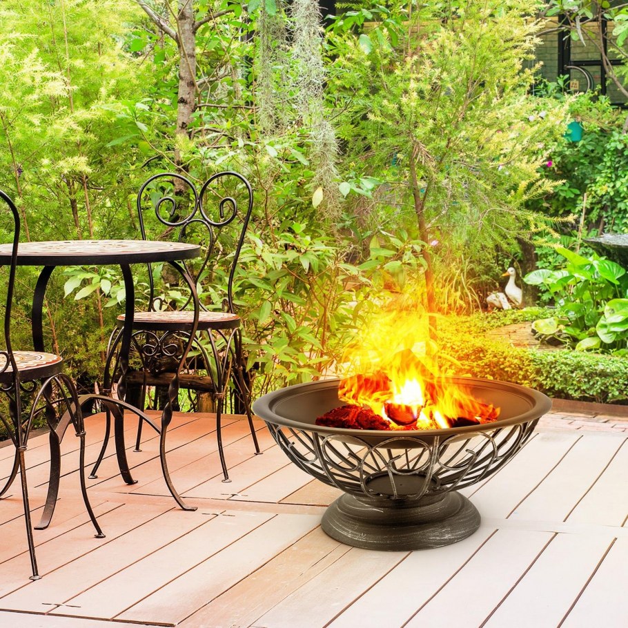 Кострище на террасе