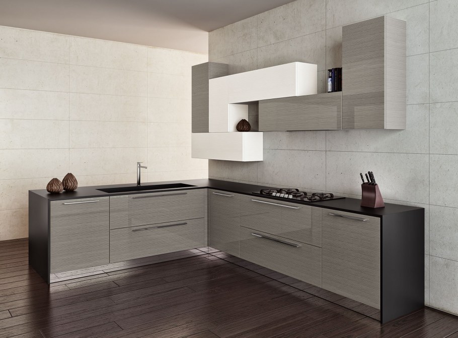 Угловая кухня Минимализм