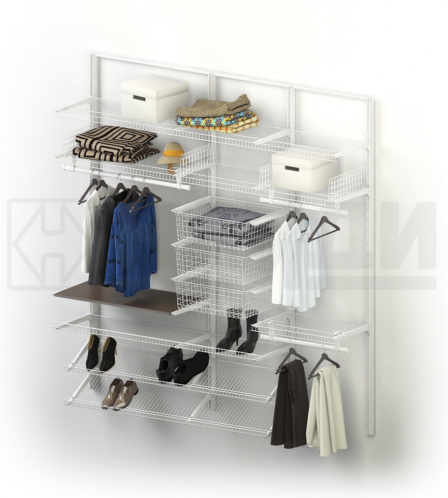 Гардеробная система аристо в стиле лофт