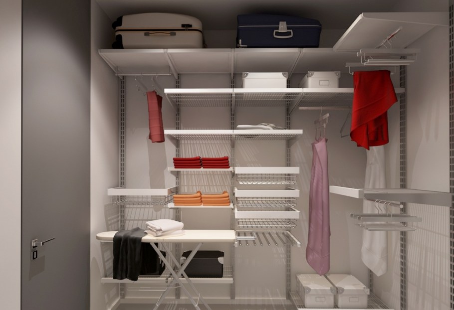 Гардеробная сетчатая система Леруа