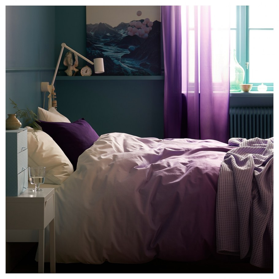 Гардины сиреневые страндтрифт икеа