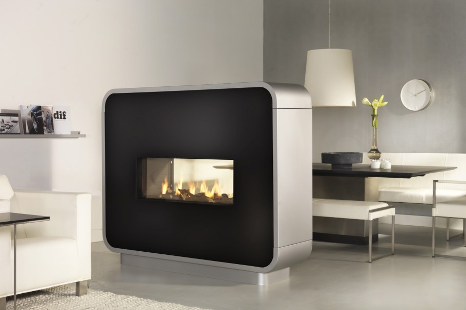 Камин в современном стиле в интерьере