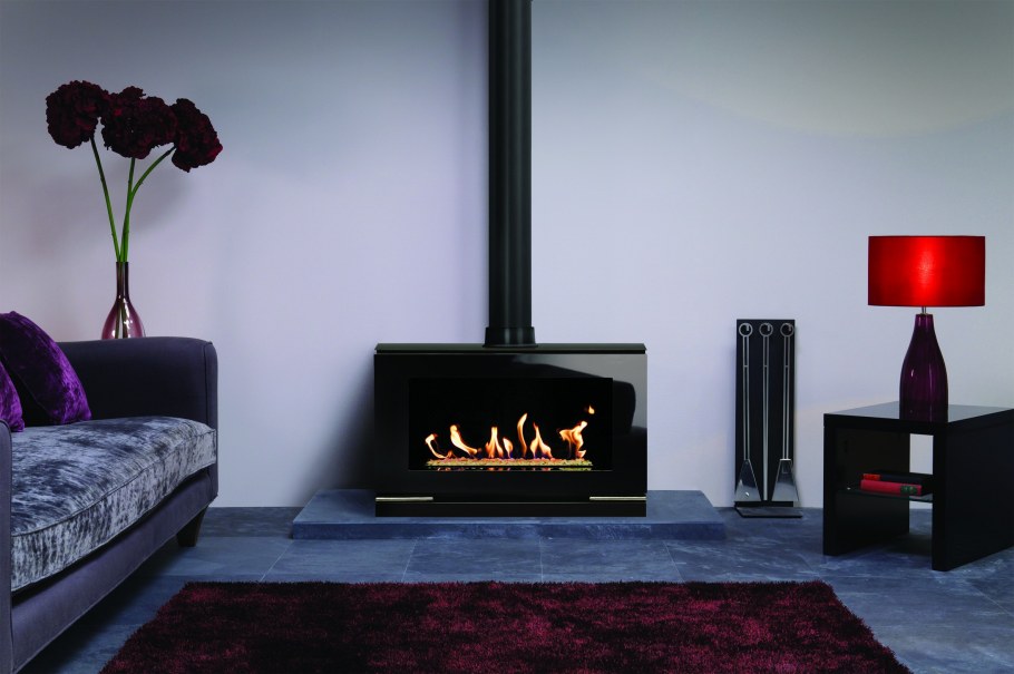 Камин встроенный в стенку