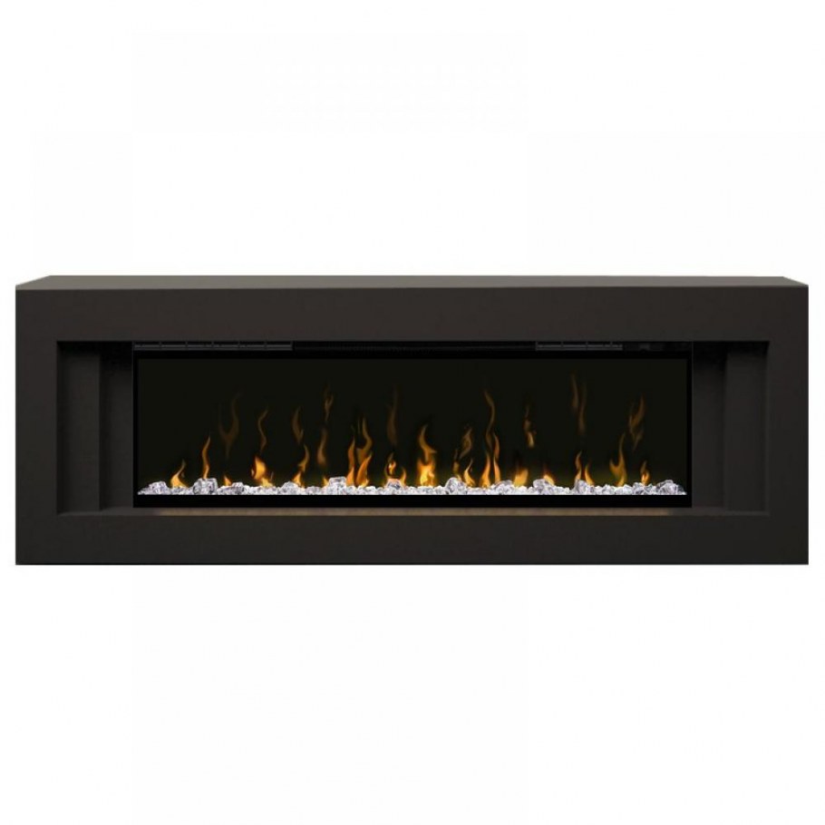 Камины линейные под телевизором