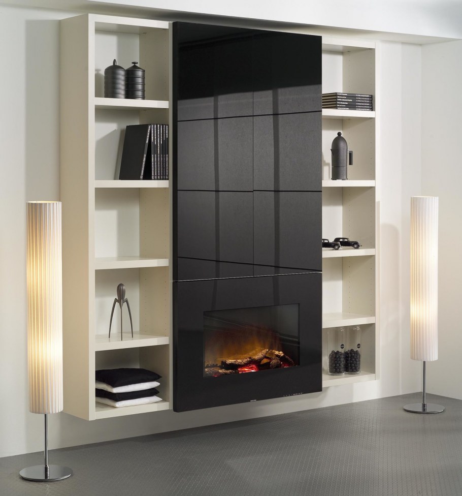 Камин черный