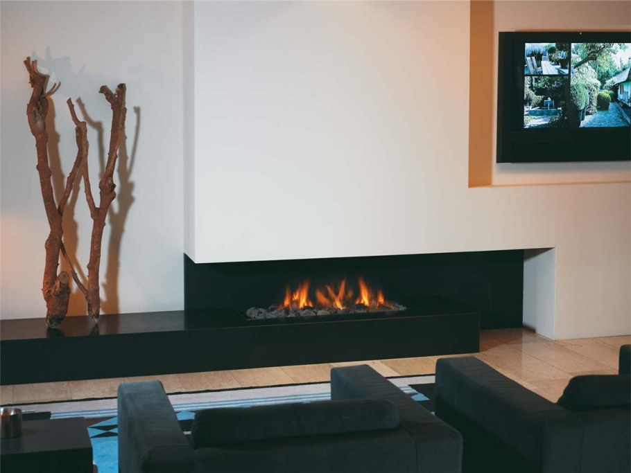 Гостиная с биокамином